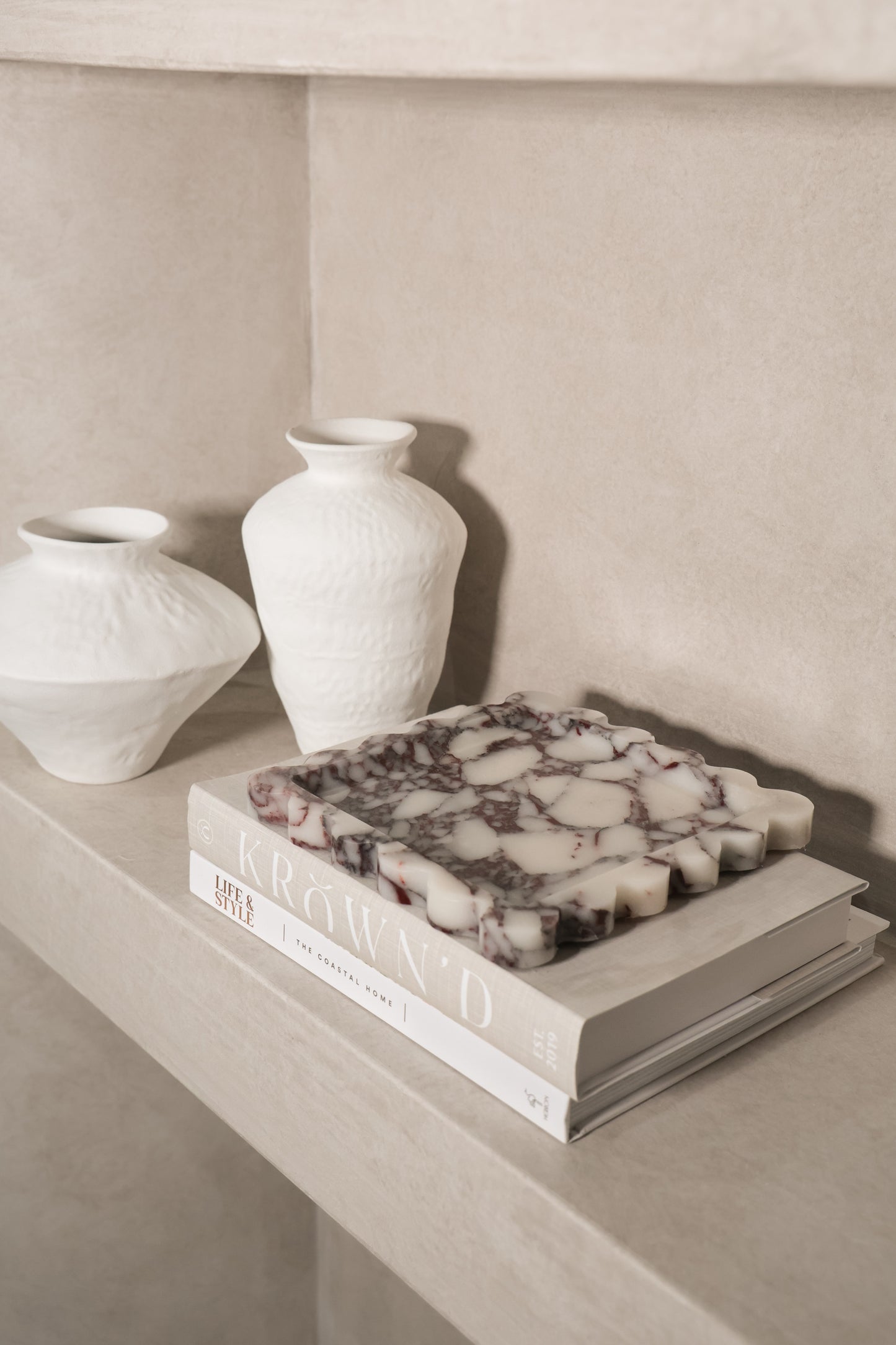 The Nora Marble Tray